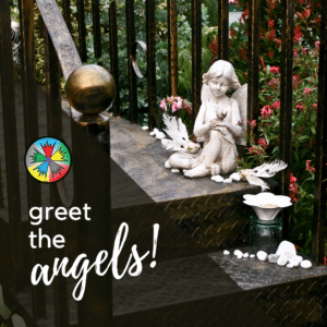 Angels on the stoop